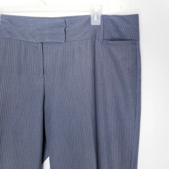 Wearever Striped Gray White Dress Pants Women Plus Size 20W - Picture 10 of 10